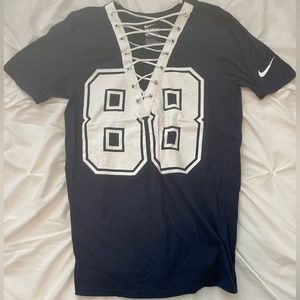 Custom Nike Dallas Cowboys Lace Up V Neck